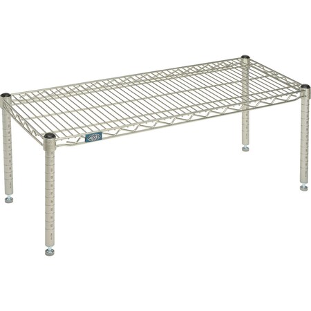 Nexel Poly-Z-Brite Wire Dunnage Rack, 36W x 14D x 14H P1436Z